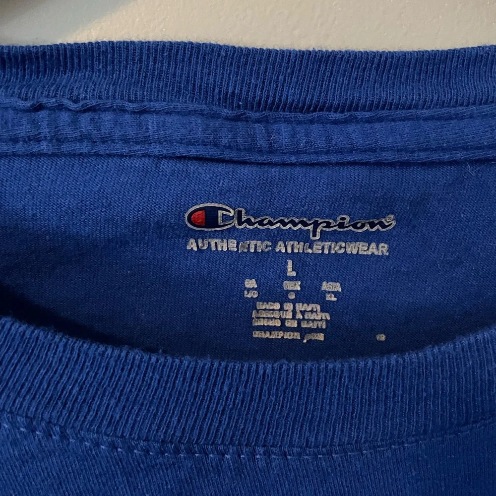 Champion Royal Blue Short Sleeve Tee Shirt - Picture 3 of 3